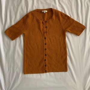 Madewell Knit Short Sleeve Cardigan